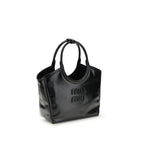 Black Calf Leather Bos Taurus Handbag