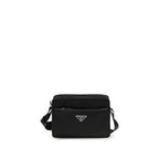 Black Recycled Polyamide Shoulder Bag