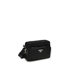 Black Recycled Polyamide Shoulder Bag