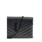Black Calf Leather Bos Taurus Shoulder Bag