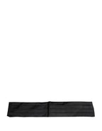Black 100% Silk Women Wide Waist Cummerbund