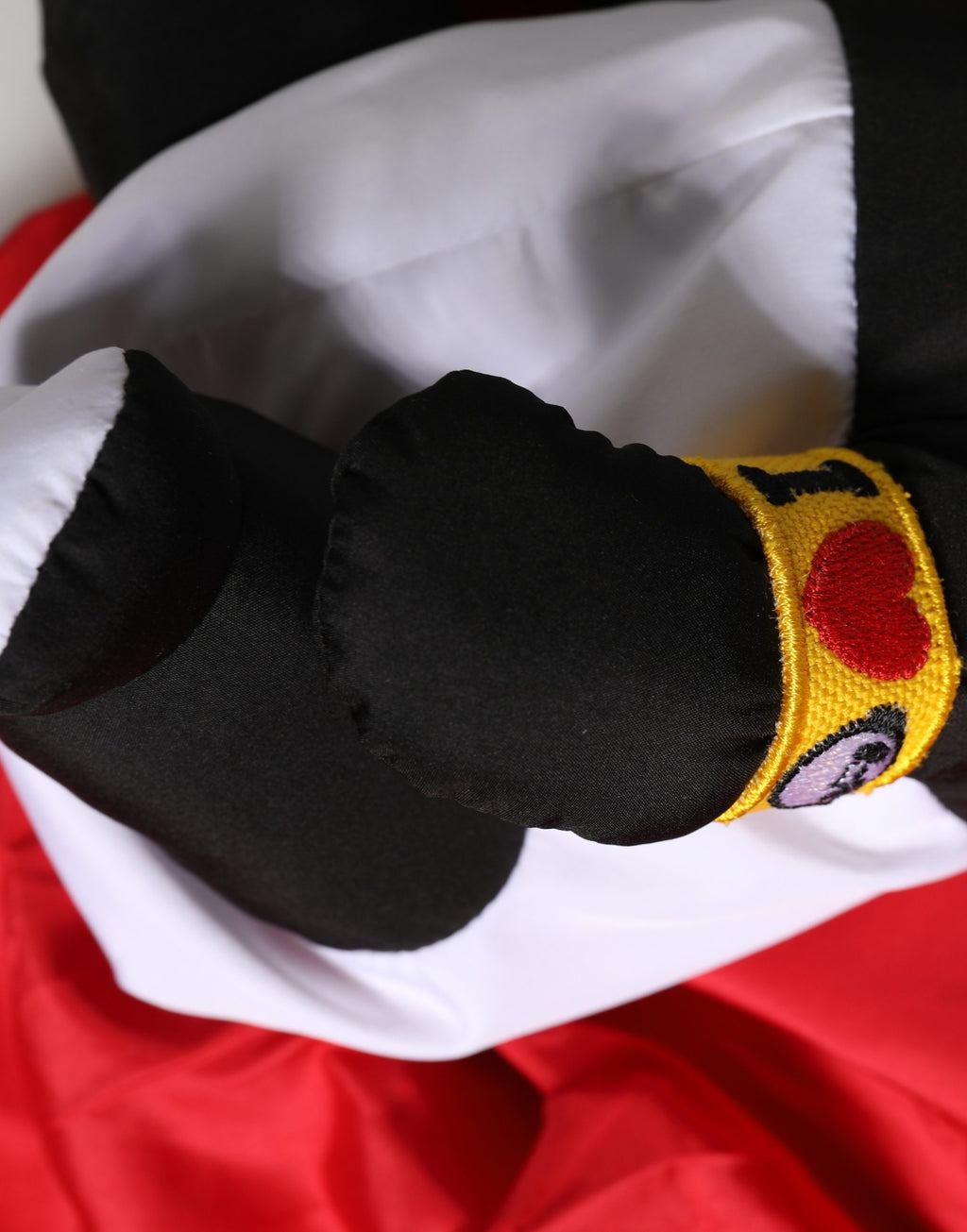 Men Red Polyester Panda Stuffed Ecobag Tote Borse Bag