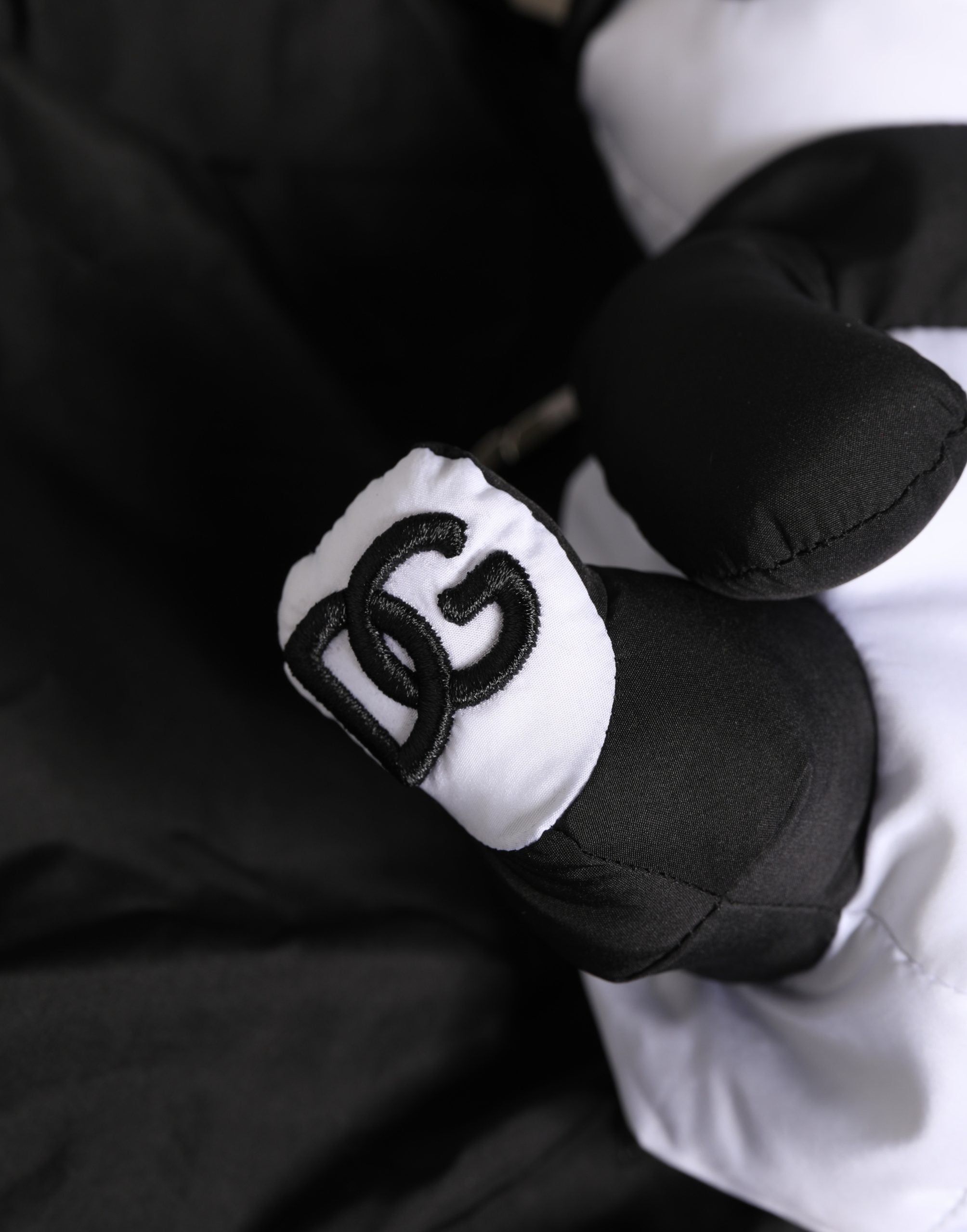 Men Black Polyester Panda Stuffed Ecobag Bag