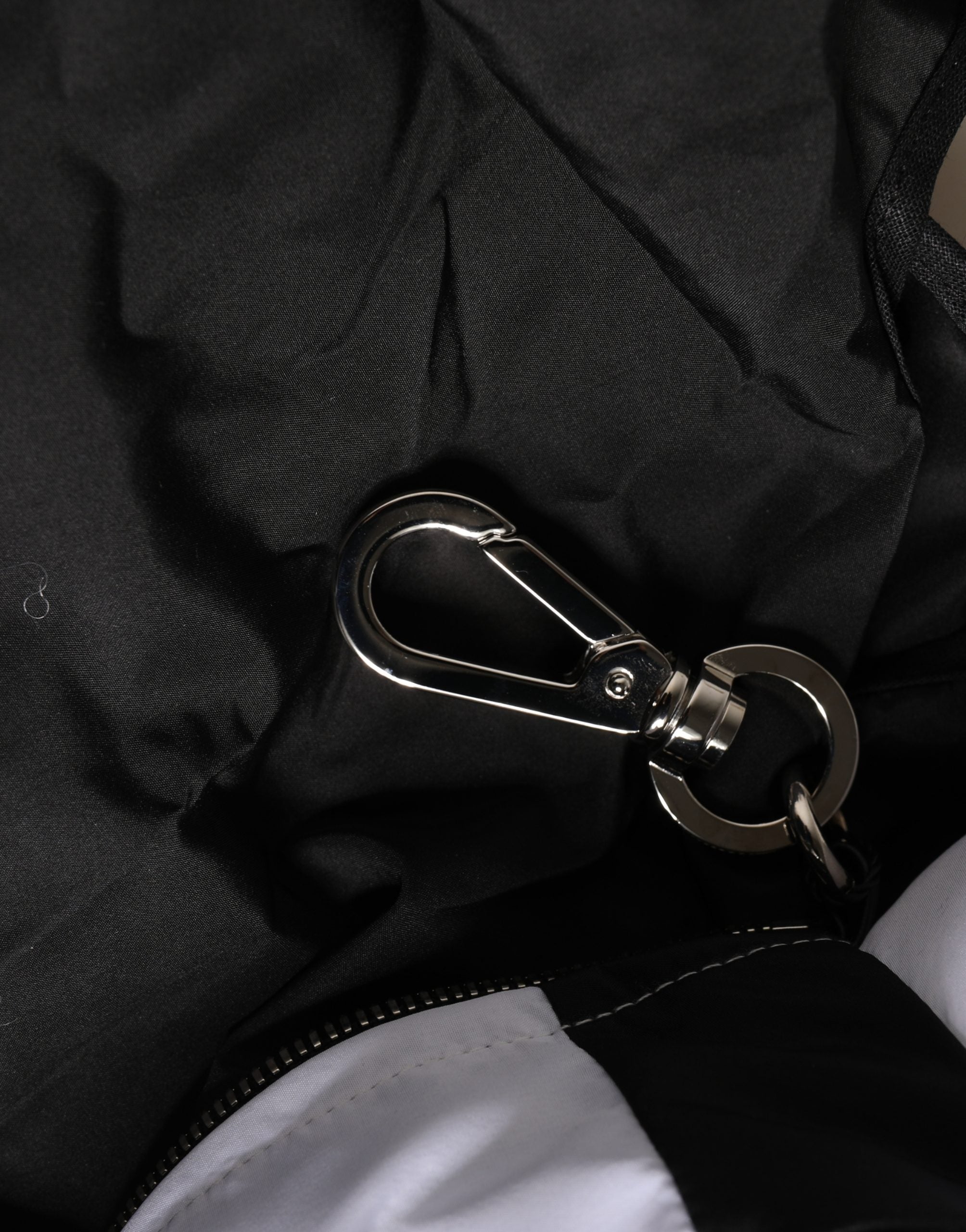 Men Black Polyester Panda Stuffed Ecobag Bag