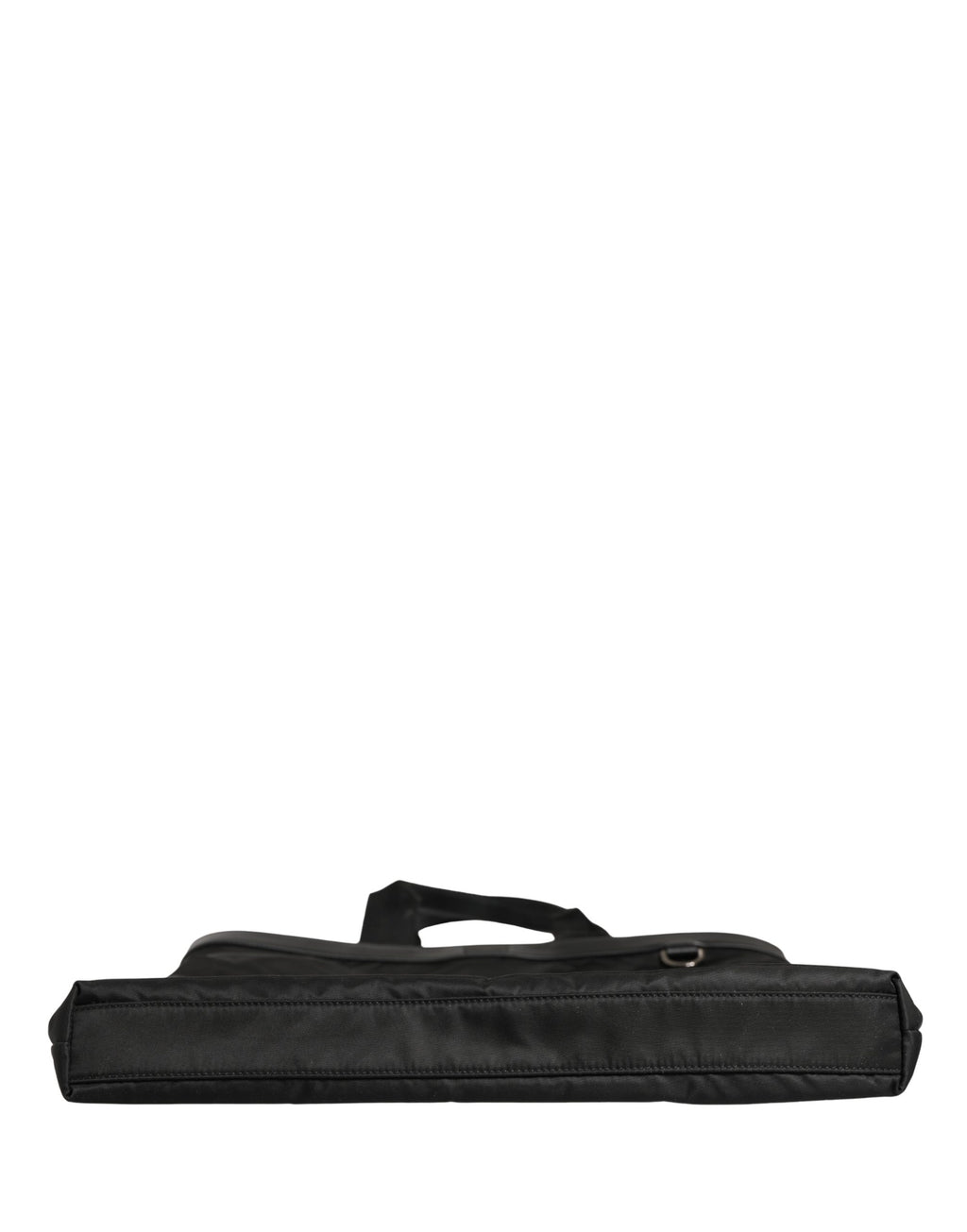 Black Leather #DGFamily Patch Shopping Tote Borse Bag