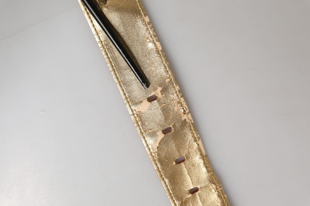 Pink Satin Leather Oval Metal Buckle Belt