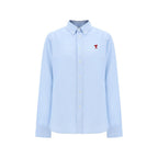 Blue Cotton Dress Shirt