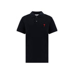 Black Cotton Polo Shirt