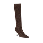 Brown Calf Leather Bos Taurus High Heel Boots