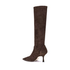 Brown Calf Leather Bos Taurus High Heel Boots