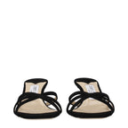 Black Leather Platform Sandals