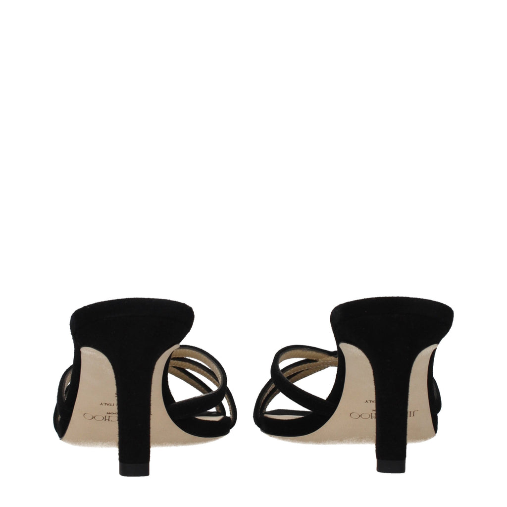 Black Leather Platform Sandals