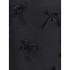 Black Acetate Midi Skirt