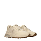 Beige Fabric Chunky Sneakers