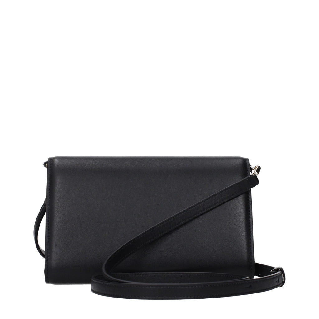 Black Leather Clutch Bag