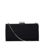 Black Satin Clutch Bag