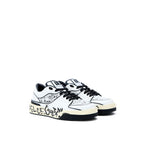 White Leather Low Top Sneakers