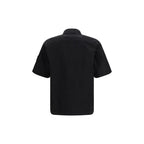 Black Cotton Shortsleeve Shirt
