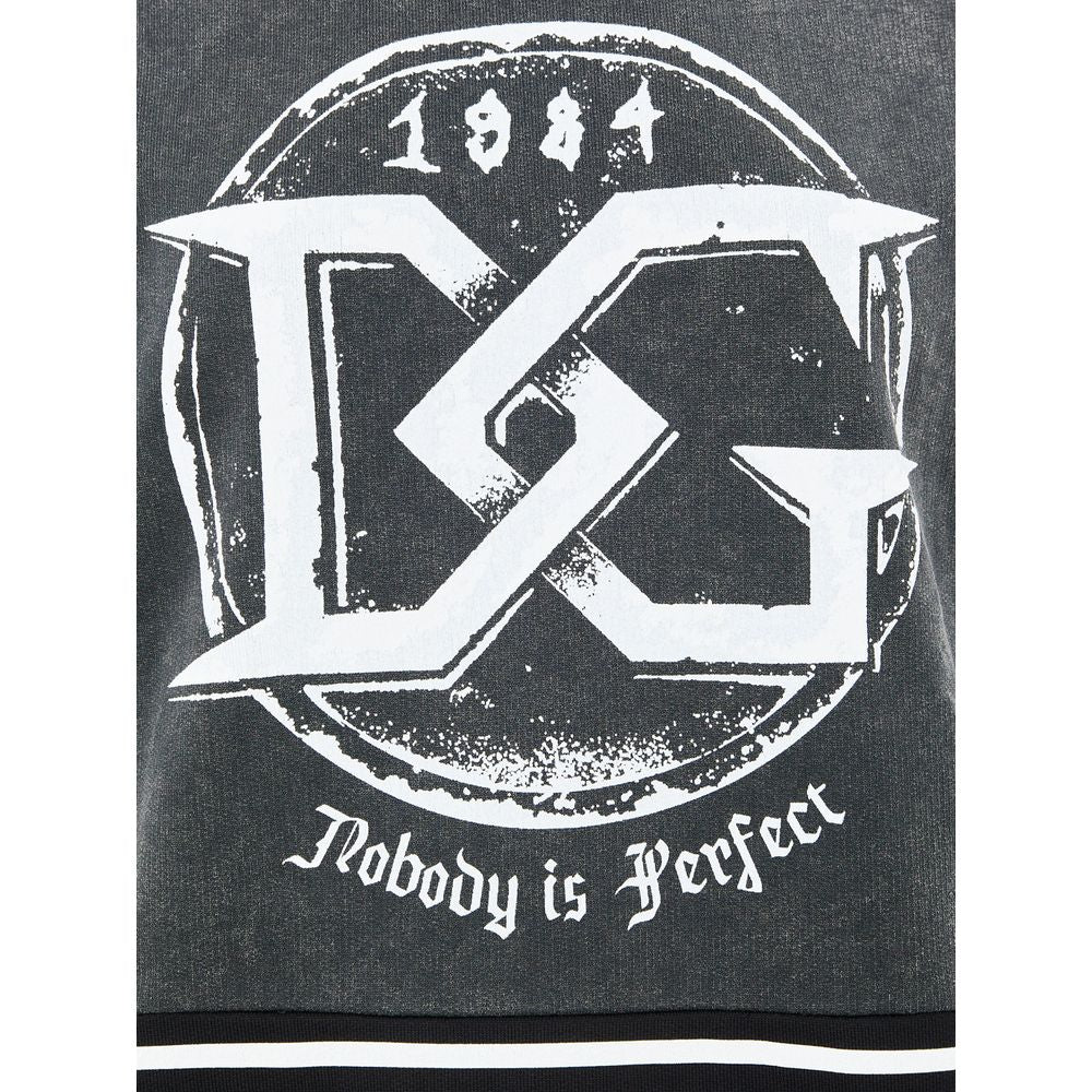 Black Cotton Sweatshirt