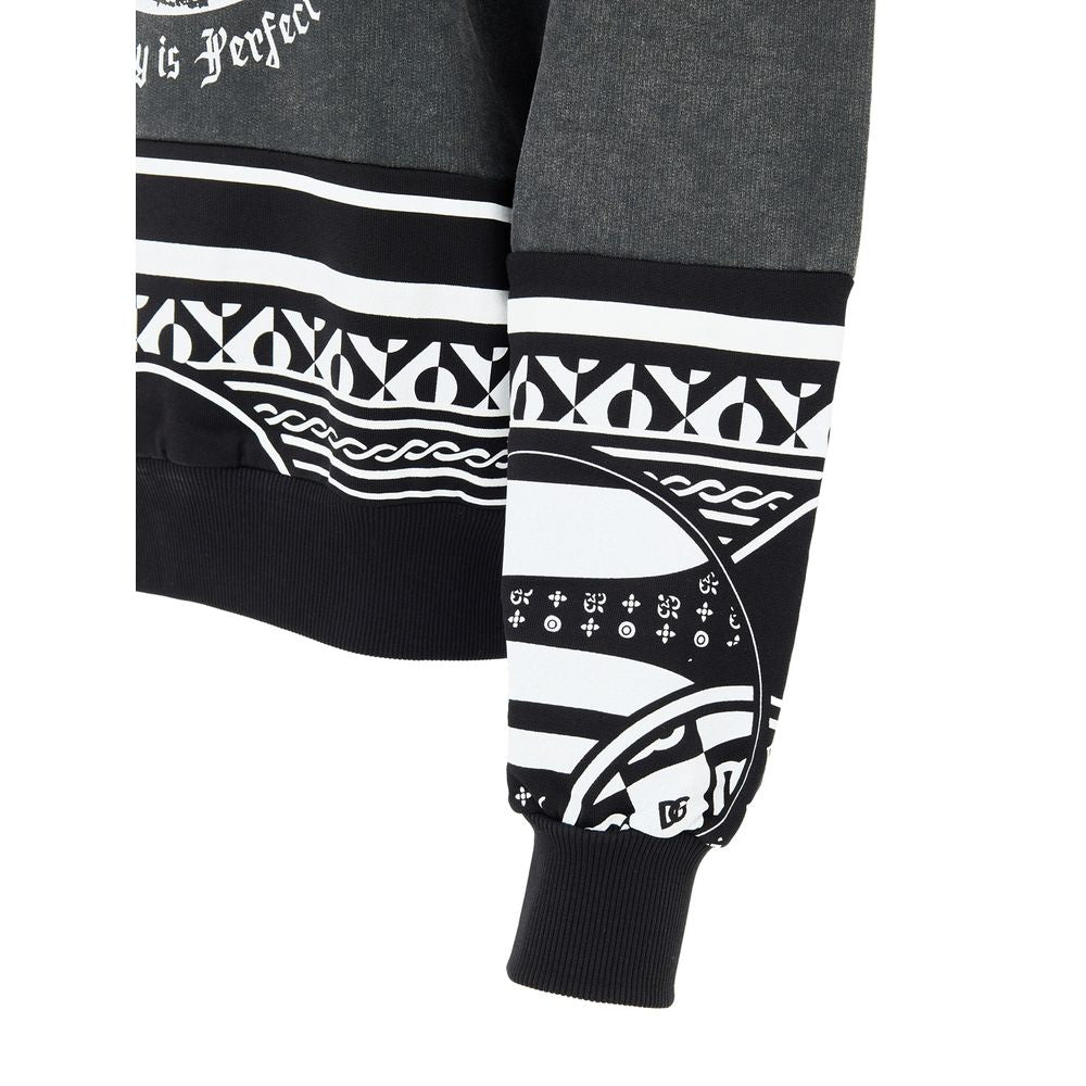 Black Cotton Sweatshirt