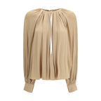Beige Viscose Blouse