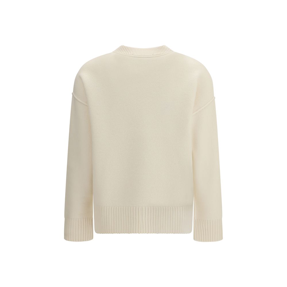 Beige Fleece Wool Sweatshirt