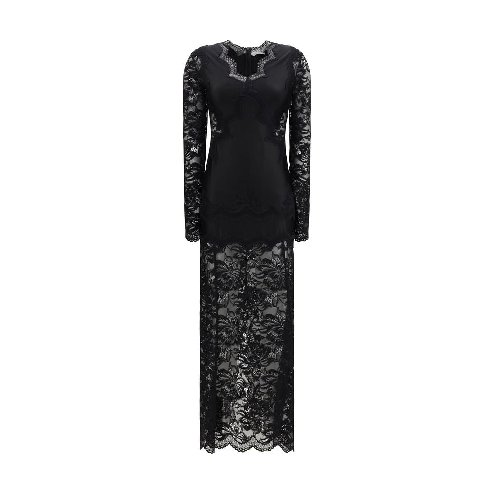 Black Polyamide Casual Dress