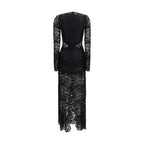 Black Polyamide Casual Dress