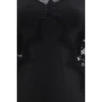 Black Polyamide Casual Dress