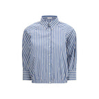 Blue Cotton Pattern Shirt