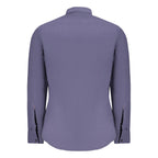 Blue Cotton Men Shirt