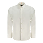 White Cotton Men Shirt