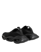 Black Slip On Wave Low Top Sneakers Shoes