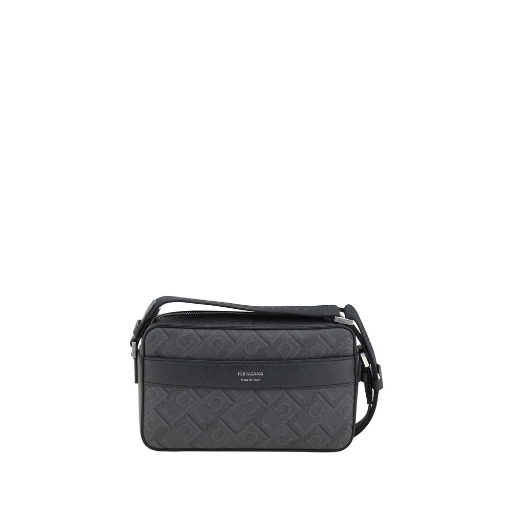 Black Polyethylene Shoulder Bag