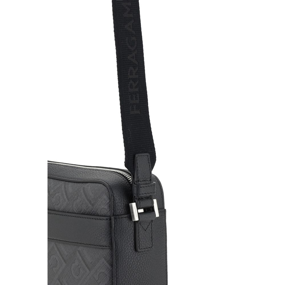 Black Polyethylene Shoulder Bag