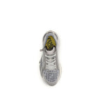 Gray Polyester Athletic Sneakers