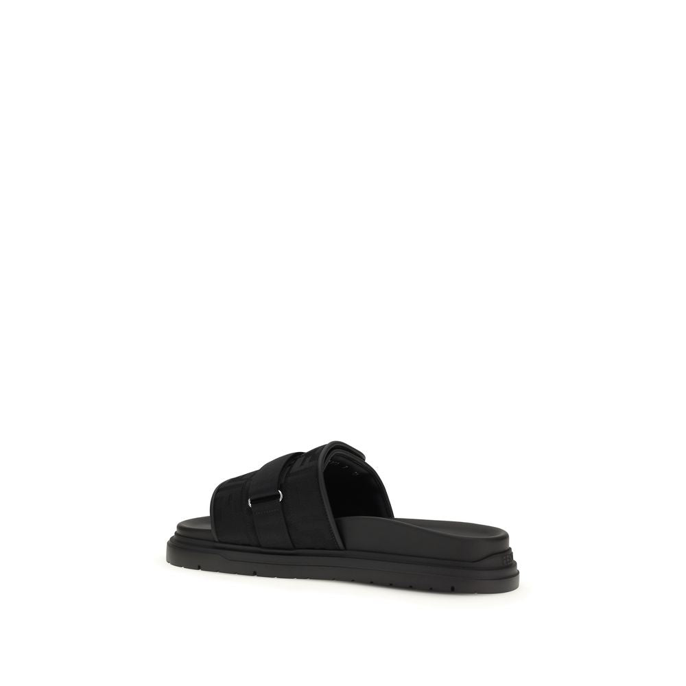 Black Polyamide Sandals