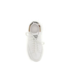 White Calf Leather Bos Taurus Low Top Sneakers