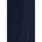 Blue Cotton Casual Dress