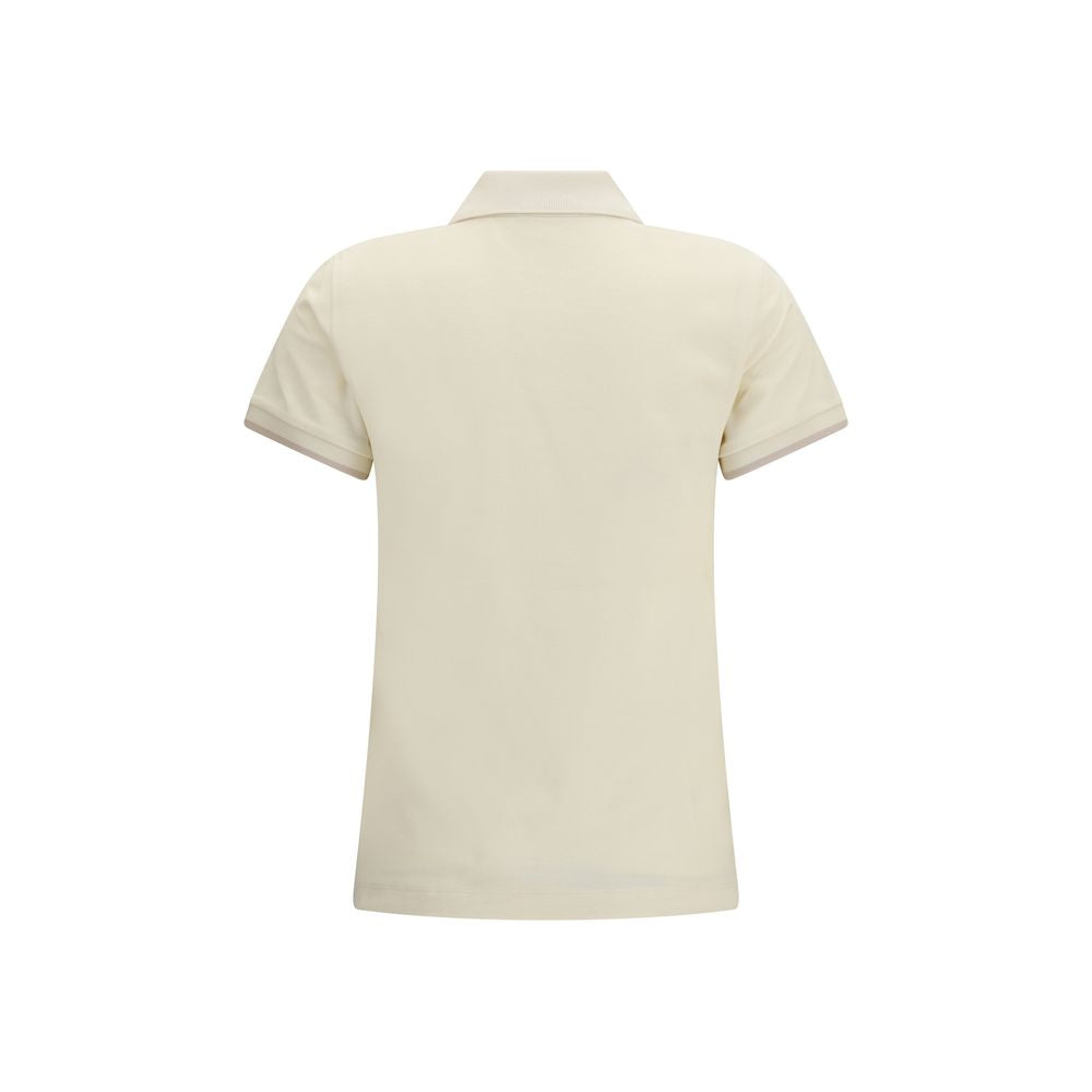Beige Cotton Polo Shirt