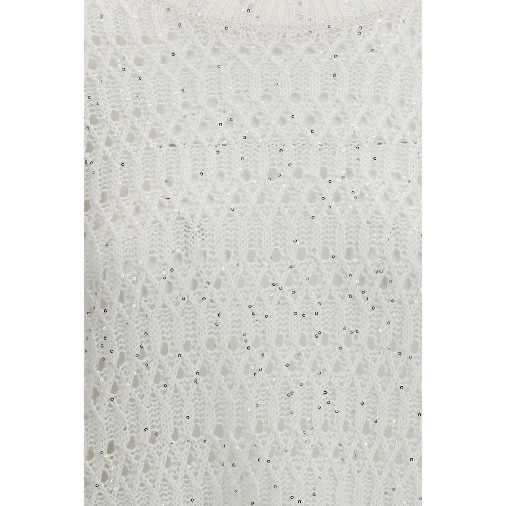 White Silk Sweatshirt