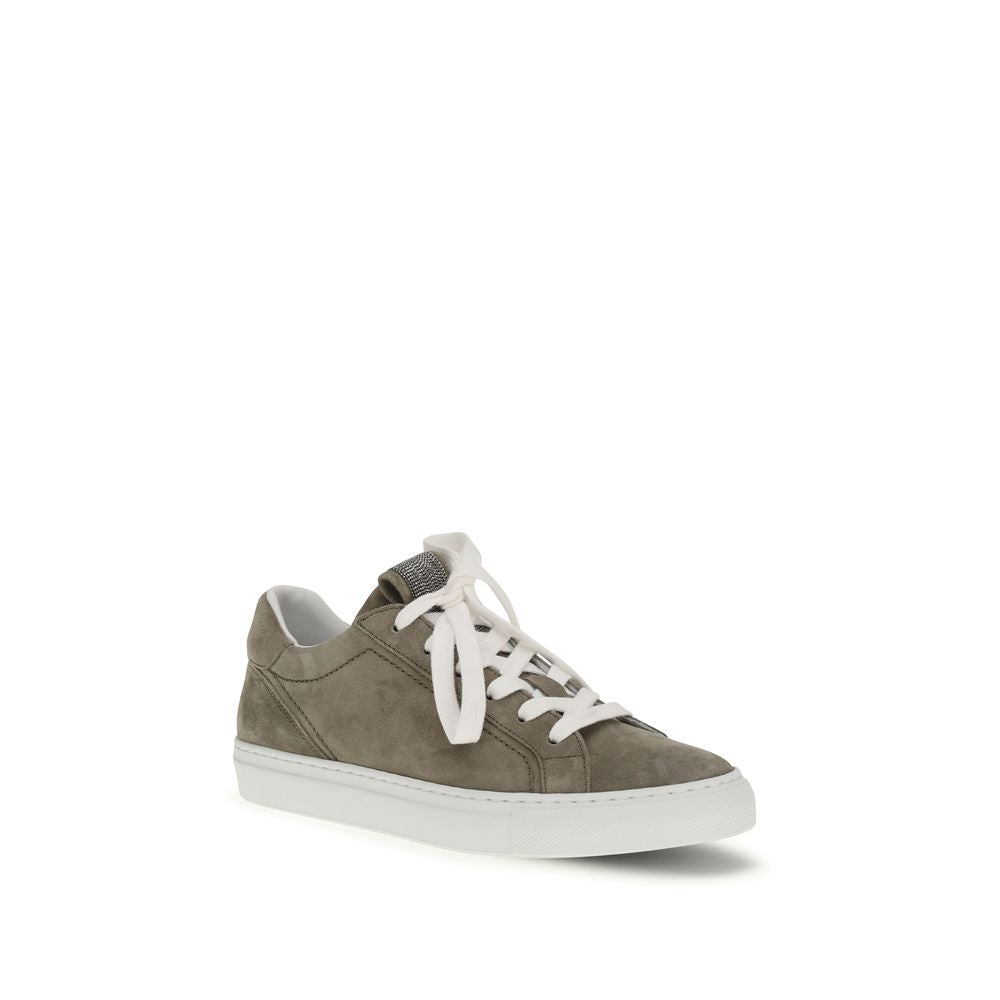 Gray Calf Leather Bos Taurus Sneakers