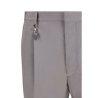 Gray Cotton Dress Pants