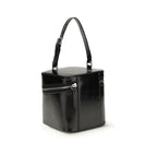 Black Calf Leather Bos Taurus Backet Bag