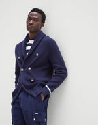 Navy Blue Cotton Cardigan