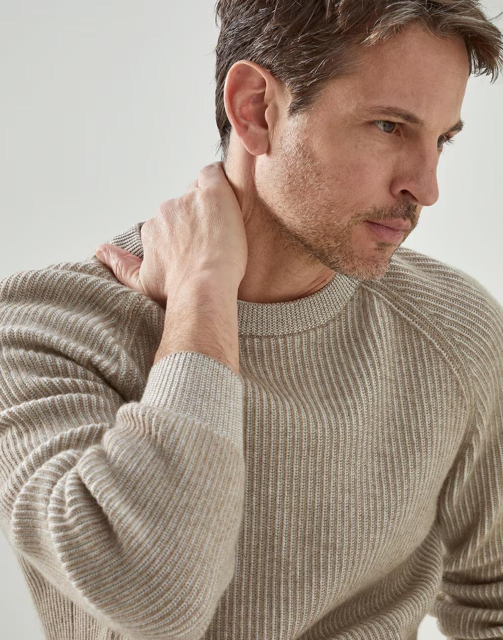 Bicolor Cashmere Sweater