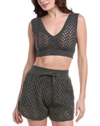 Bicolor Cotton Shorts