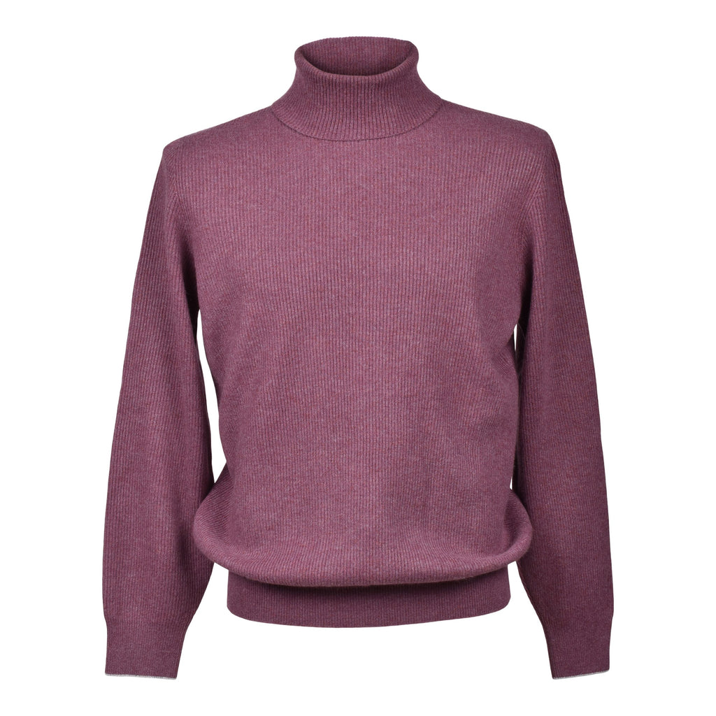 Purple Cashmere Turtleneck
