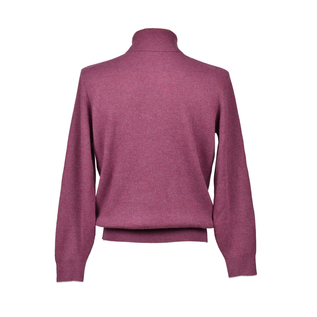 Purple Cashmere Turtleneck
