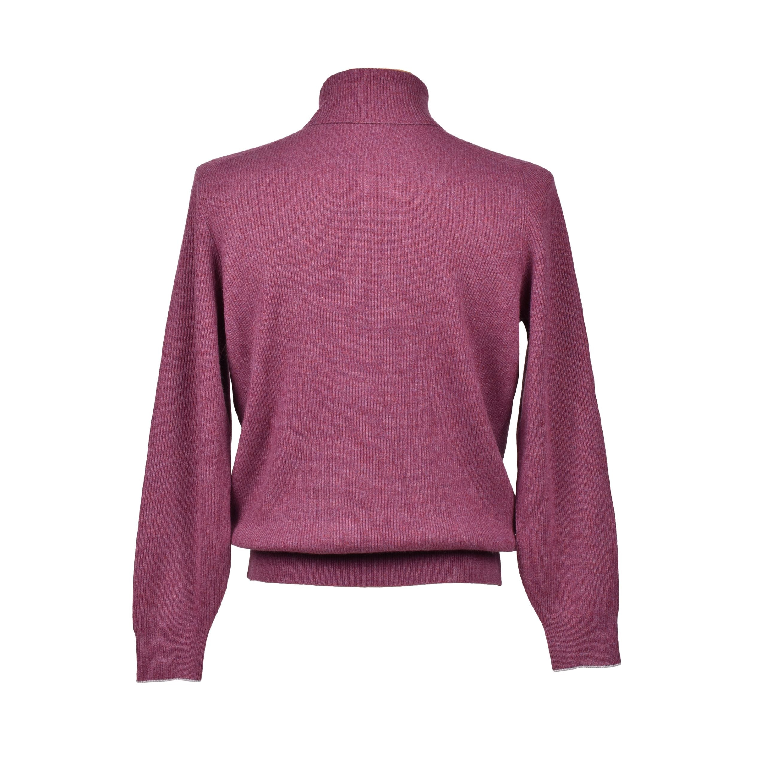 Purple Cashmere Turtleneck